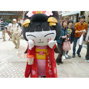 Asian Woman Chinese Girl BIGGYMONKEY™ Mascot Costume -