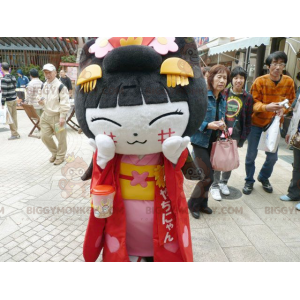 Asian Woman Chinese Girl BIGGYMONKEY™ Mascot Costume –