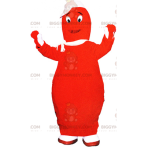 Röd Barbapapa BIGGYMONKEY™ maskotdräkt. Jätte bowlingstift BIGGYMONKEY™ maskotdräkt - Oklassificerade maskot - BiggyMonkey.com