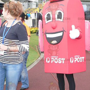 Smiling Giant Red Mailbox BIGGYMONKEY™ Mascot Costume -