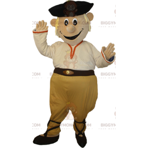 Lachende sneeuwpop, blonde piraat BIGGYMONKEY™ mascottekostuum - Menselijke mascottes - BIGGYMONKEY_06137 - BiggyMonkey.com