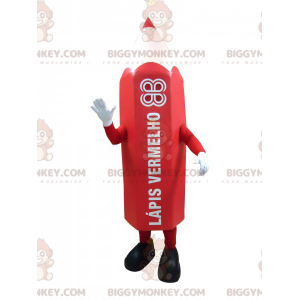 Costume de mascotte BIGGYMONKEY™ de crayon rouge géant. Costume
