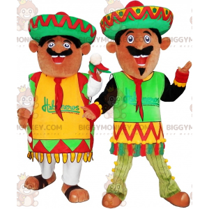 Mexican BIGGYMONKEY™s mascot dressed in traditional outfits -