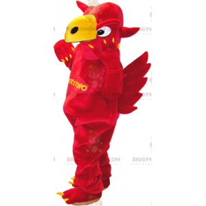 Στολή μασκότ BIGGYMONKEY™ με κόκκινο και κίτρινο Griffin με