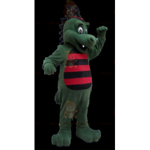 Traje de mascote de dinossauro crocodilo verde BIGGYMONKEY™ com