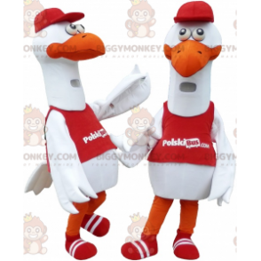 Μασκότ 2 Gull Stork Seagulls του BIGGYMONKEY™ - Μασκότ ελαφιών και ελαφιών - BIGGYMONKEY_06166 - BiggyMonkey.com