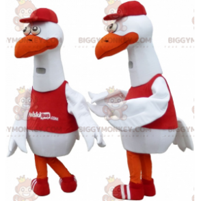 Μασκότ 2 Gull Stork Seagulls του BIGGYMONKEY™ - Μασκότ ελαφιών και ελαφιών - BIGGYMONKEY_06166 - BiggyMonkey.com