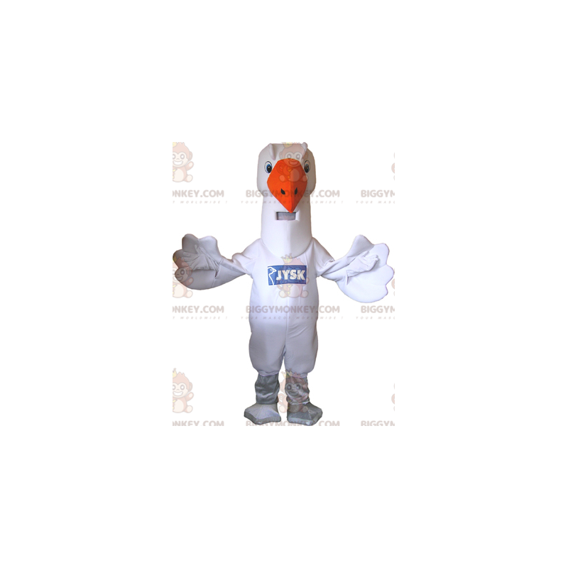 Giant Gull Seagull BIGGYMONKEY™ maskotdräkt - Fågelmaskot - BIGGYMONKEY_06169 - BiggyMonkey.com