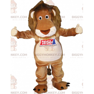 BIGGYMONKEY™ Mascottekostuum Bruine en bruine tijger met harige