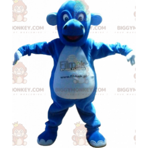 Sød plump Dragon Blue Creature BIGGYMONKEY™ maskotkostume - Drage maskot - BIGGYMONKEY_06186 - BiggyMonkey.com