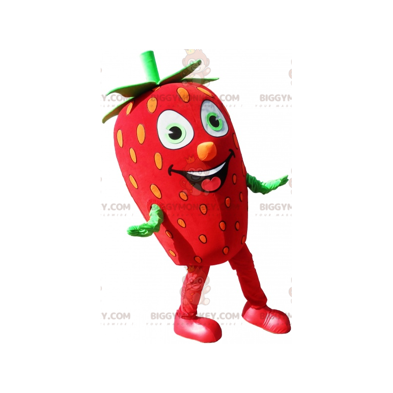 Giant Red and Green Strawberry BIGGYMONKEY™ Mascot Costume -