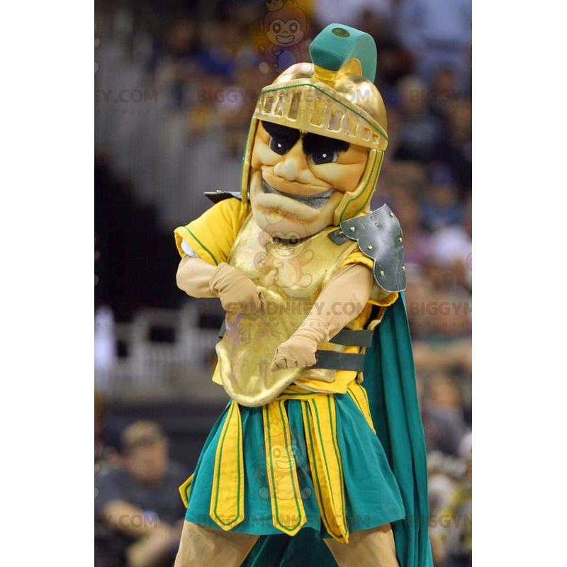 Costume de mascotte BIGGYMONKEY™ de gladiateur de chevalier Costume de mascotte BIGGYMONKEY™ de gladiateur de chevalier