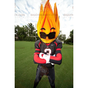 Flame BIGGYMONKEY™ Mascot Costume with Sunglasses -