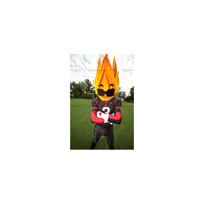 Flame BIGGYMONKEY™ maskotdräkt med solglasögon - Oklassificerade maskot - BIGGYMONKEY_0745 - BiggyMonkey.com