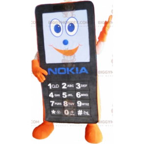 Black and Orange Nokia Cell Phone BIGGYMONKEY™ Mascot Costume -