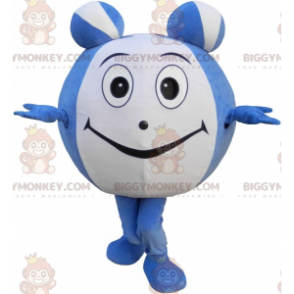 Traje de mascote de peixe azul e verde BIGGYMONKEY™ com nariz
