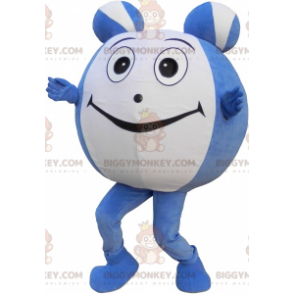 Traje de mascote de peixe azul e verde BIGGYMONKEY™ com nariz
