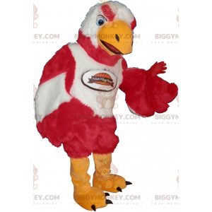 Weicher und niedlicher roter und weißer Vogel BIGGYMONKEY™