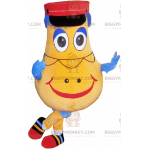 BIGGYMONKEY™ Gul og blå kartoffelmands maskotkostume -