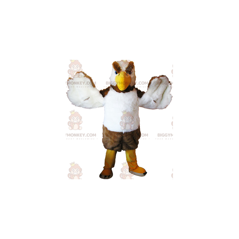 Intimidating Blue and White Bird Vulture BIGGYMONKEY™ Mascot Intimidating Blue and White Bird Vulture BIGGYMONKEY™ Mascot