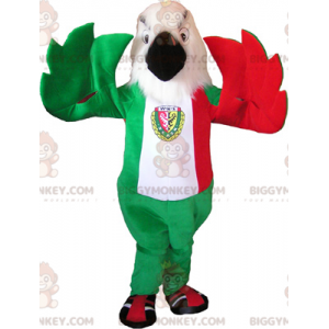 Eagle BIGGYMONKEY™ mascottekostuum in Italiaanse vlagkleuren -