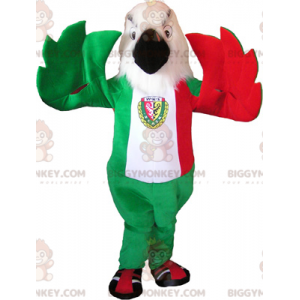 Στολή μασκότ Eagle BIGGYMONKEY™ σε χρώματα ιταλικής σημαίας -