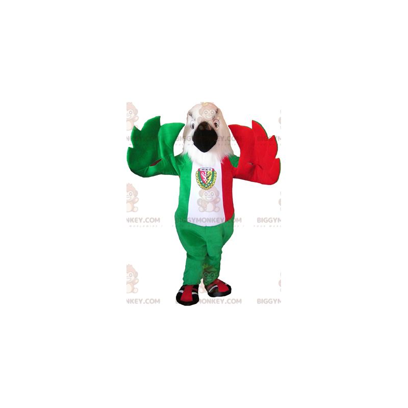 Eagle BIGGYMONKEY™ Mascot Costume in Italian Flag Colors - Eagle BIGGYMONKEY™ Mascot Costume in Italian Flag Colors -