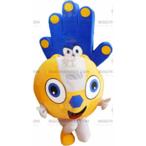 2 BIGGYMONKEY™s mascot: a yellow balloon and a blue hand -