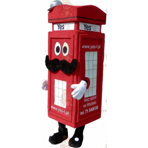 BIGGYMONKEY™ London Type Red Phone Booth Mascot Costume -
