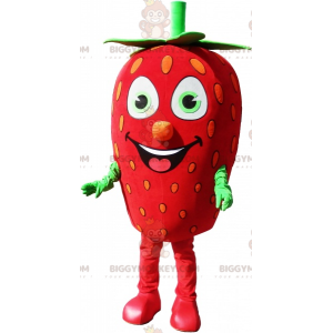 Giant Strawberry BIGGYMONKEY™ Mascot Costume jordgubbsdräkt -