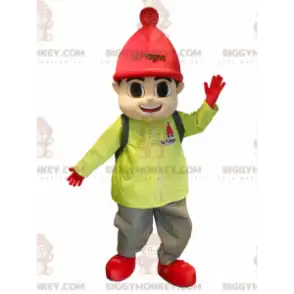 Mascottekostuum BIGGYMONKEY™ voor kleine jongen gekleed in
