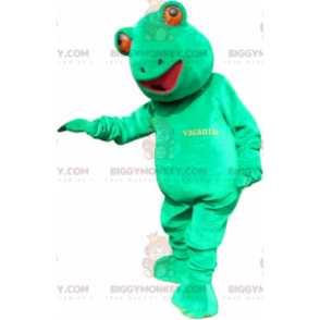Αστεία στολή μασκότ με Giant Green Frog BIGGYMONKEY™ - Μασκότ βατράχων - BIGGYMONKEY_06283 - BiggyMonkey.com