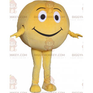 Giant Yellow Ball BIGGYMONKEY™ maskottiasu. Pyöreä BIGGYMONKEY™