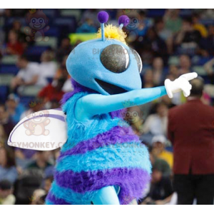 Blue and White Flying Insect Fly BIGGYMONKEY™ Mascot Costume –