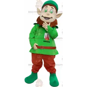 Στολή μασκότ BIGGYMONKEY™ Leprechaun με μυτερά αυτιά και