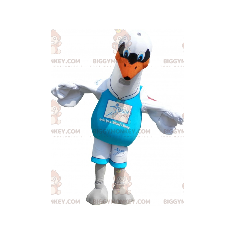 Disfraz de mascota de gaviota blanca BIGGYMONKEY™. disfraz de Disfraz de mascota de gaviota blanca BIGGYMONKEY™. disfraz de