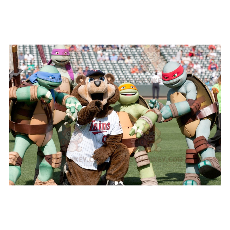 Teenage Mutant Ninja Turtles famous cartoon turtles mascot