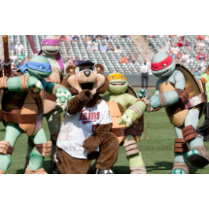 Teenage Mutant Ninja Turtles słynna maskotka żółwia kreskówki BIGGYMONKEY™s - Maskotki Turtle - BiggyMonkey.com
