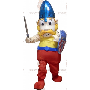 Mascote viking loiro, homem lutador, fantasia Cortar L (175-180CM)