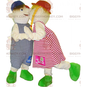 2 Dětský maskot BIGGYMONKEY™ dívku a chlapce – Biggymonkey.com