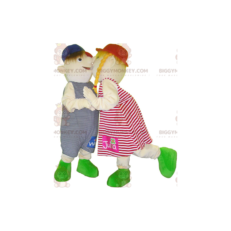 2 BIGGYMONKEY™s kids mascot a girl and boy - Biggymonkey.com 2 BIGGYMONKEY™s kids mascot a girl and boy - Biggymonkey.com