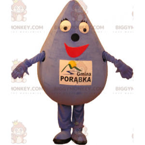 Purple Smiling Giant Water Drop BIGGYMONKEY™ Mascot Costume -