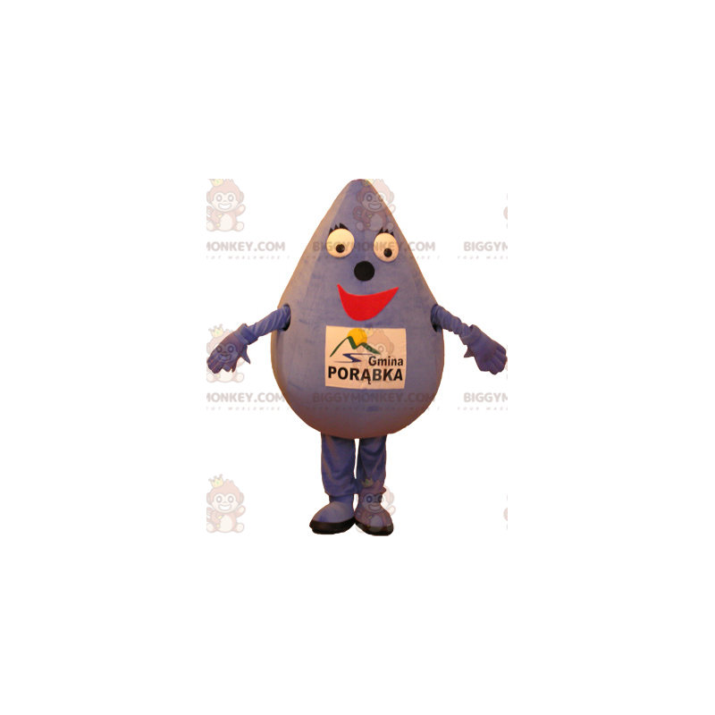 Costume de mascotte BIGGYMONKEY™ de goutte d'eau géante et Costume de mascotte BIGGYMONKEY™ de goutte d'eau géante et