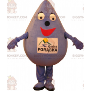 Purple Smiling Giant Water Drop BIGGYMONKEY™ Mascot Costume -