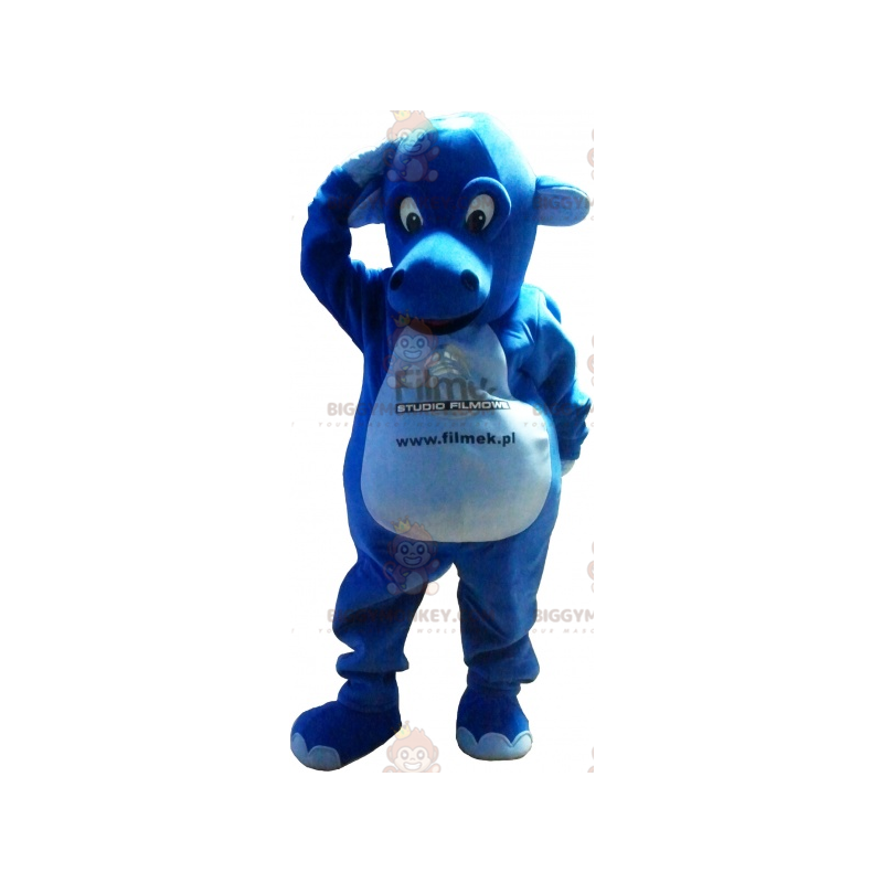 Awesome Giant Blue Dragon BIGGYMONKEY™ Mascot Costume - Awesome Giant Blue Dragon BIGGYMONKEY™ Mascot Costume -