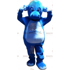 Awesome Giant Blue Dragon BIGGYMONKEY™ Mascot Costume -