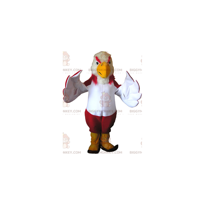 Kostým maskota BIGGYMONKEY™ Barevný sup se žlutými botami – Kostým maskota BIGGYMONKEY™ Barevný sup se žlutými botami –