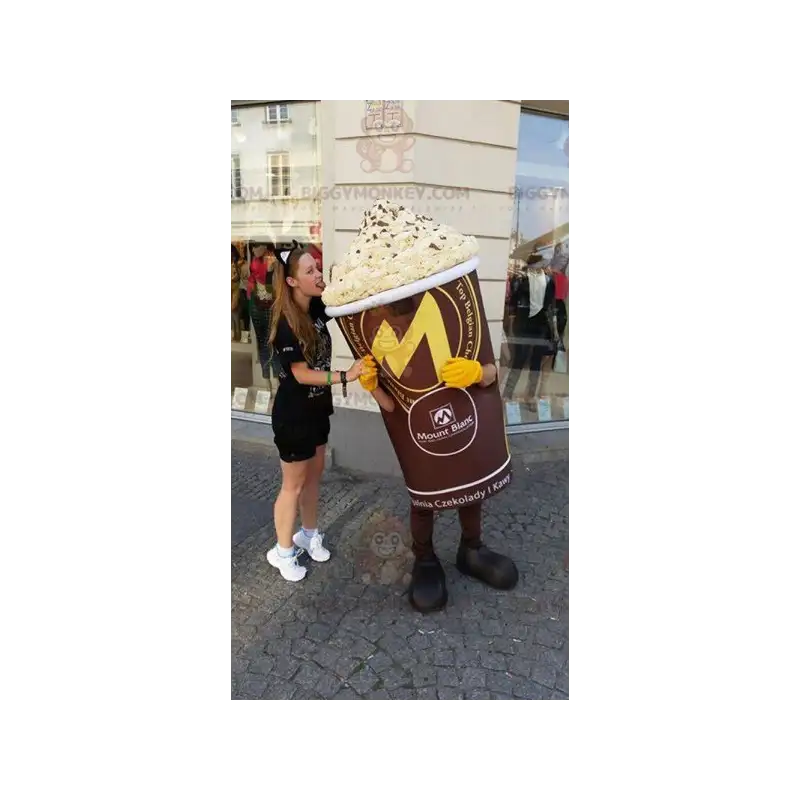 Obří zmrzlinový hrnec Kostým maskota BIGGYMONKEY™ – Obří zmrzlinový hrnec Kostým maskota BIGGYMONKEY™ –
