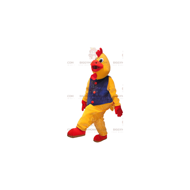 Giant Yellow and Red Rooster BIGGYMONKEY™ Mascot Costume Giant Yellow and Red Rooster BIGGYMONKEY™ Mascot Costume