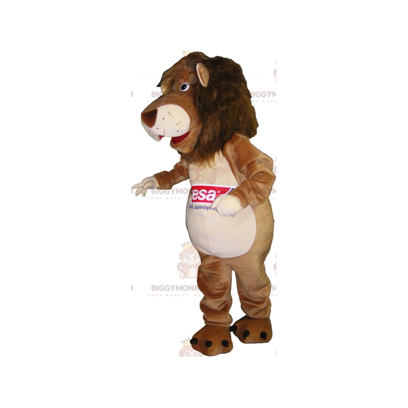 Disfraz de mascota BIGGYMONKEY™ de león marrón y canela - Disfraz de mascota BIGGYMONKEY™ de león marrón y canela -